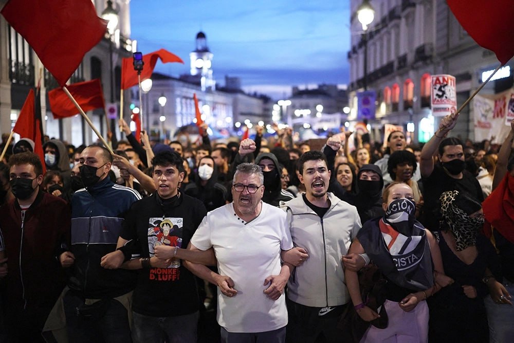протесты, испания