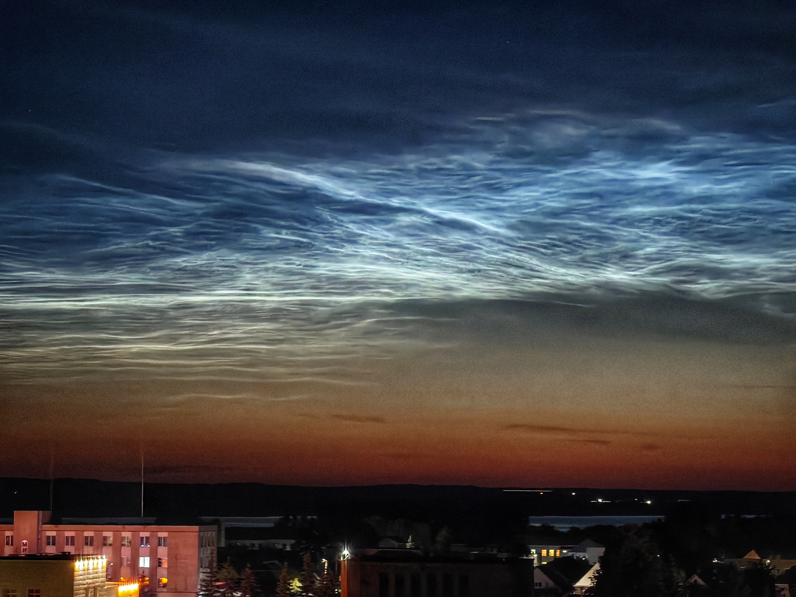 серебристые облака над Беларусью