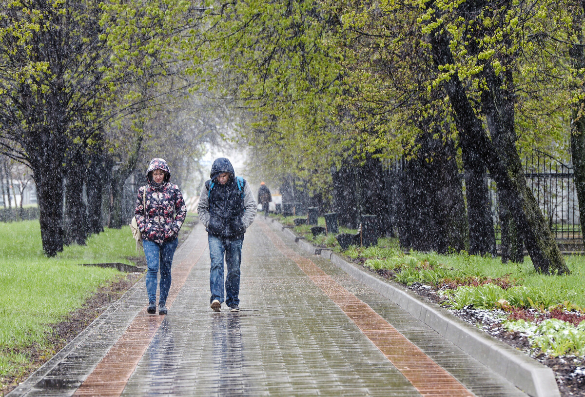 дождь в апреле