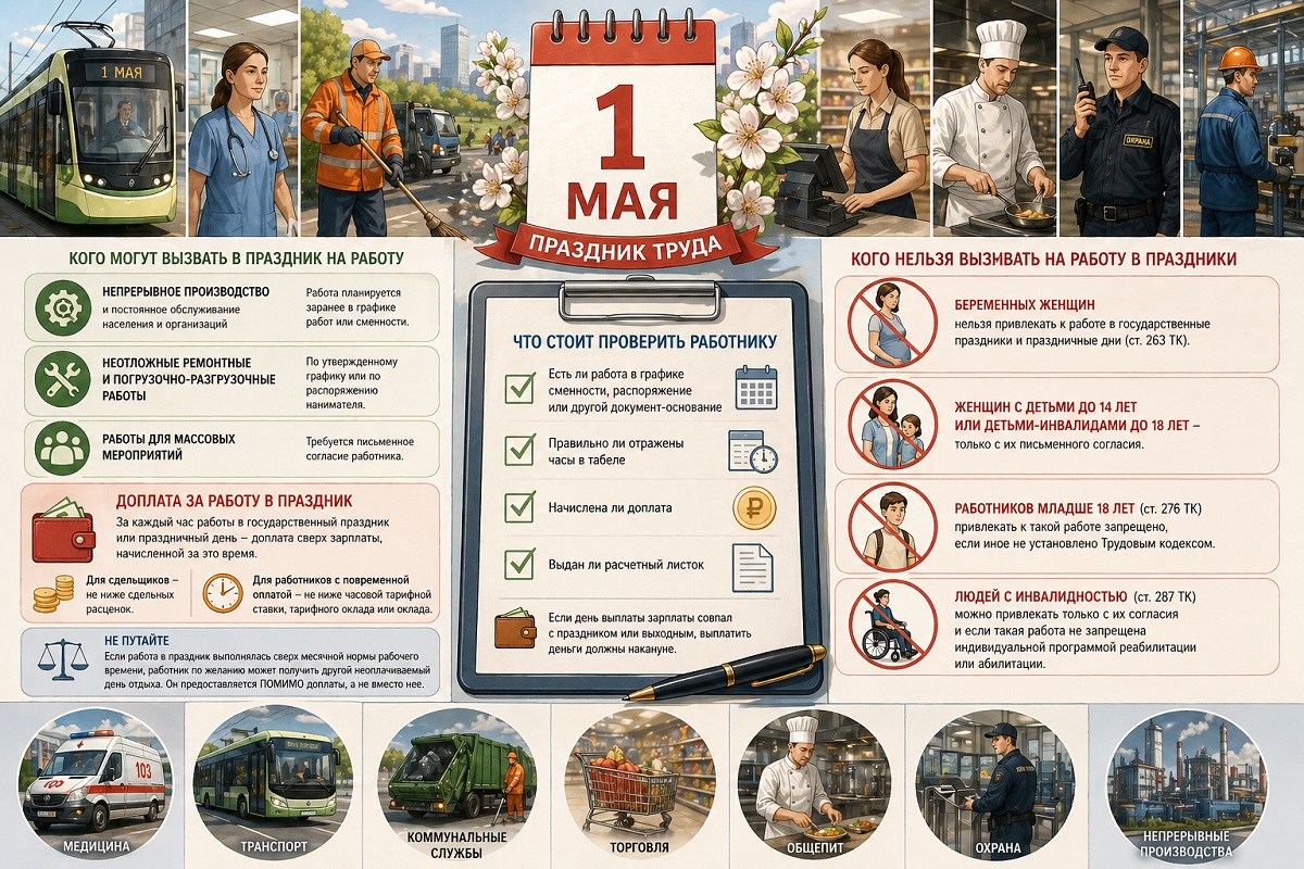 работа в праздник