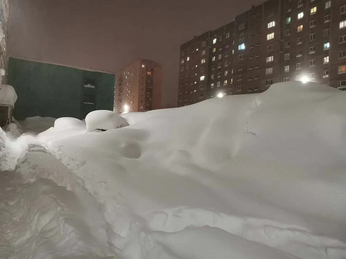много снега зимой