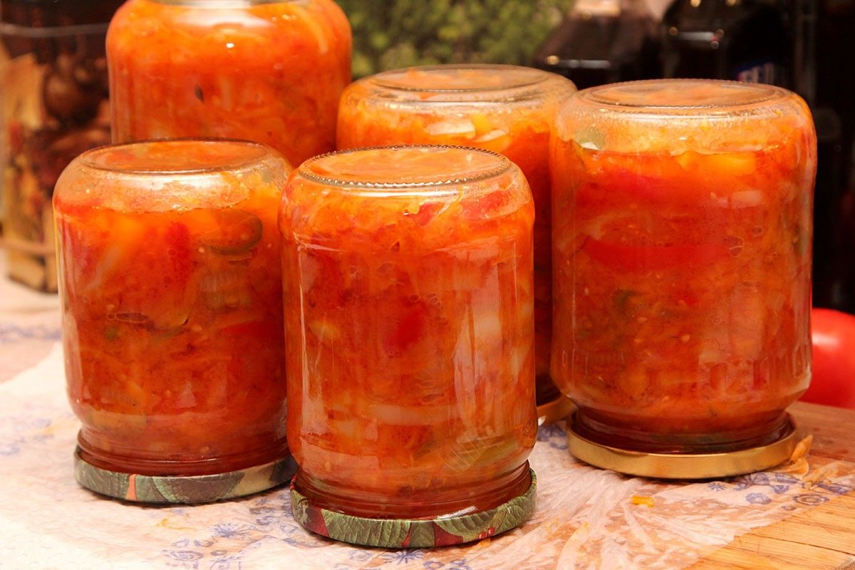 банки с лечо банки с лечо