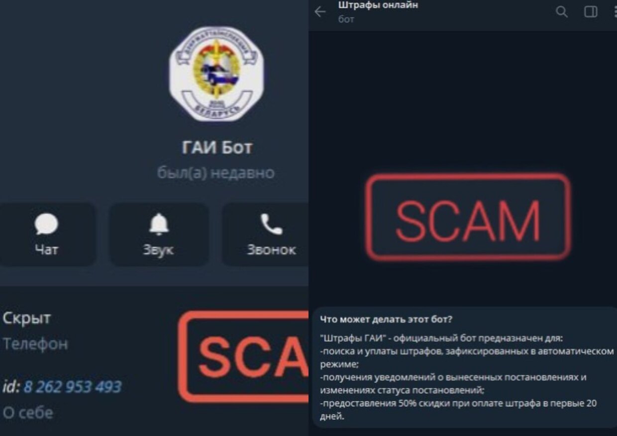 фейковый бот ГАИ