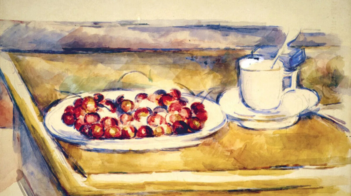 "Натюрморт с вишнями" Поля Сезанна