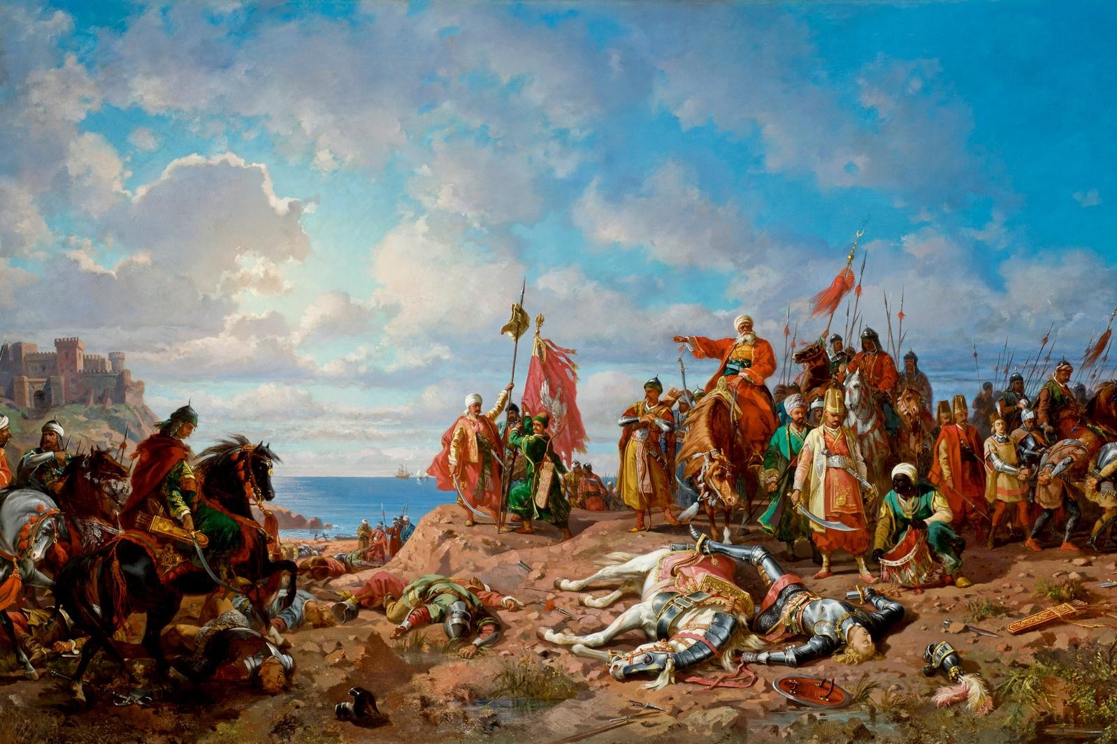 8-Гибель короля Владислава III в битве при Варне картина Станислава Хлебовского 1882 год.jpg