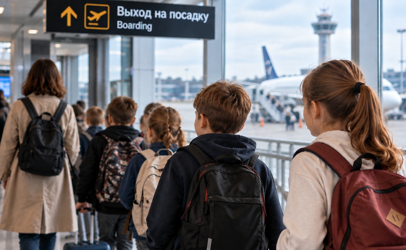 группа детей, иллюстративное изображение ИИ группа детей, иллюстративное изображение ИИ