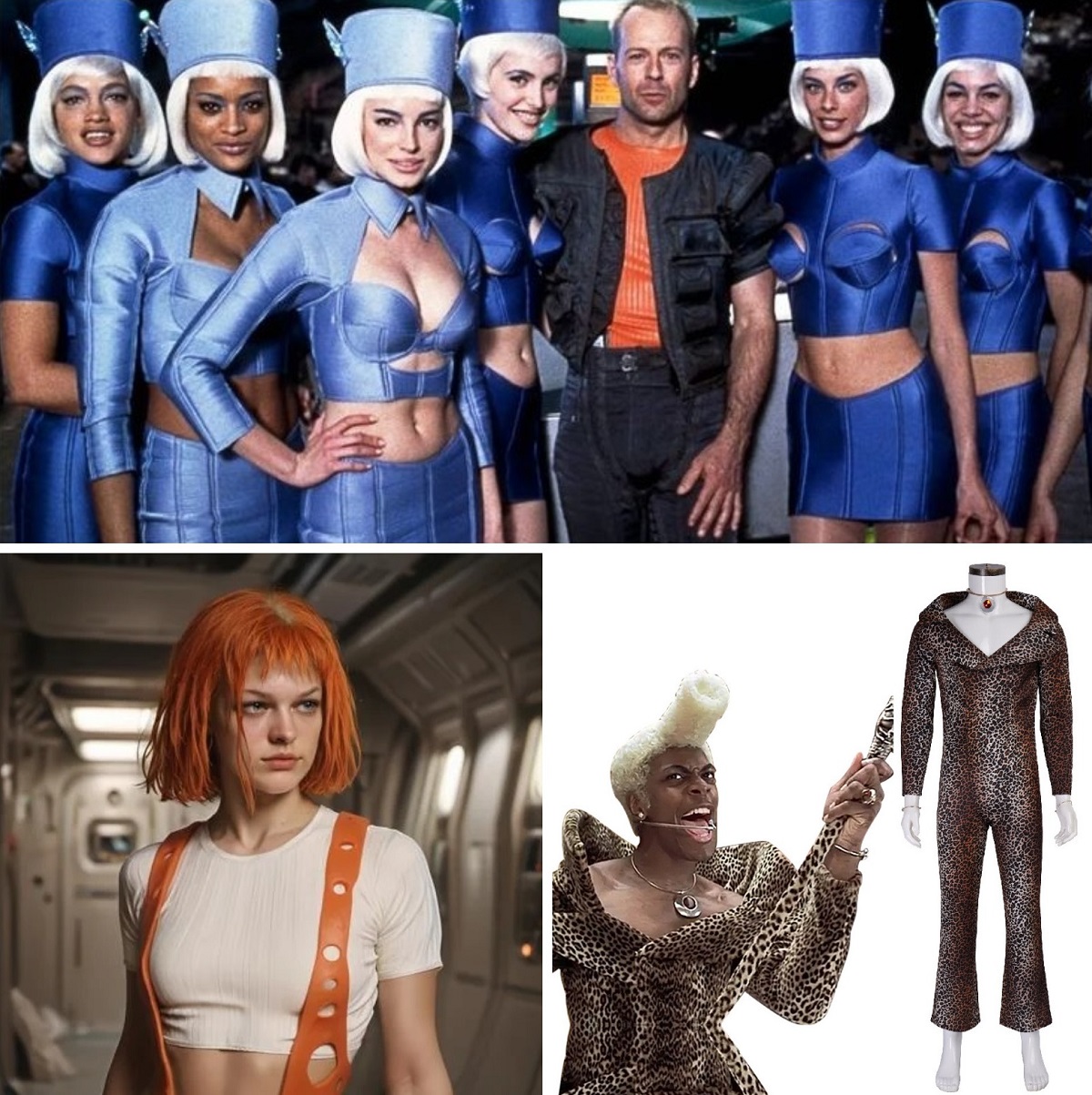 Коллаж из "Пятого элемента". Костюмы Готье