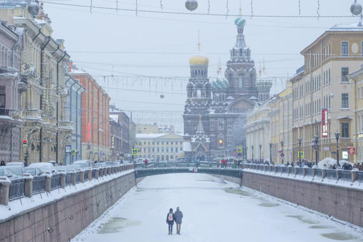 Питер зимой
