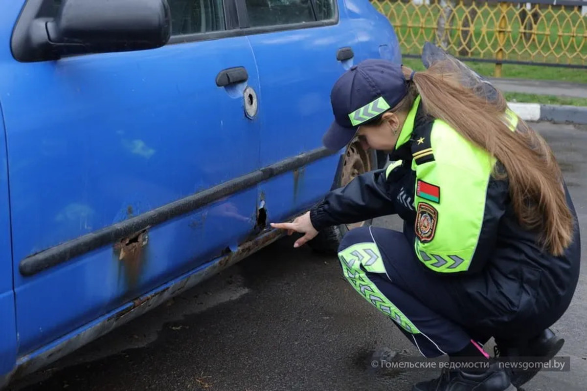 ГАИ и брошенная машина