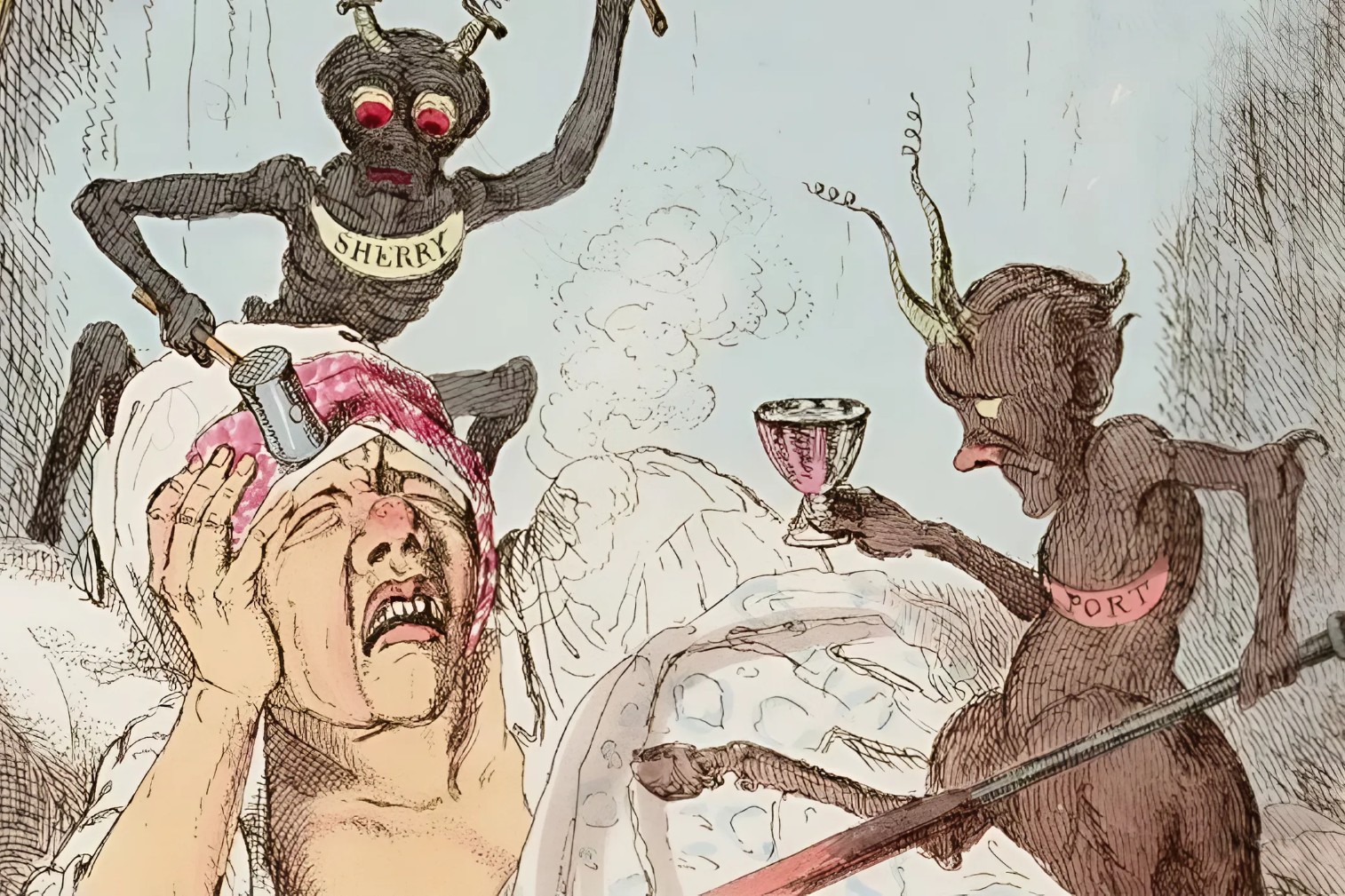 1-Так изобразил похмелье английский иллюстратор Роберт Сеймур.jpg