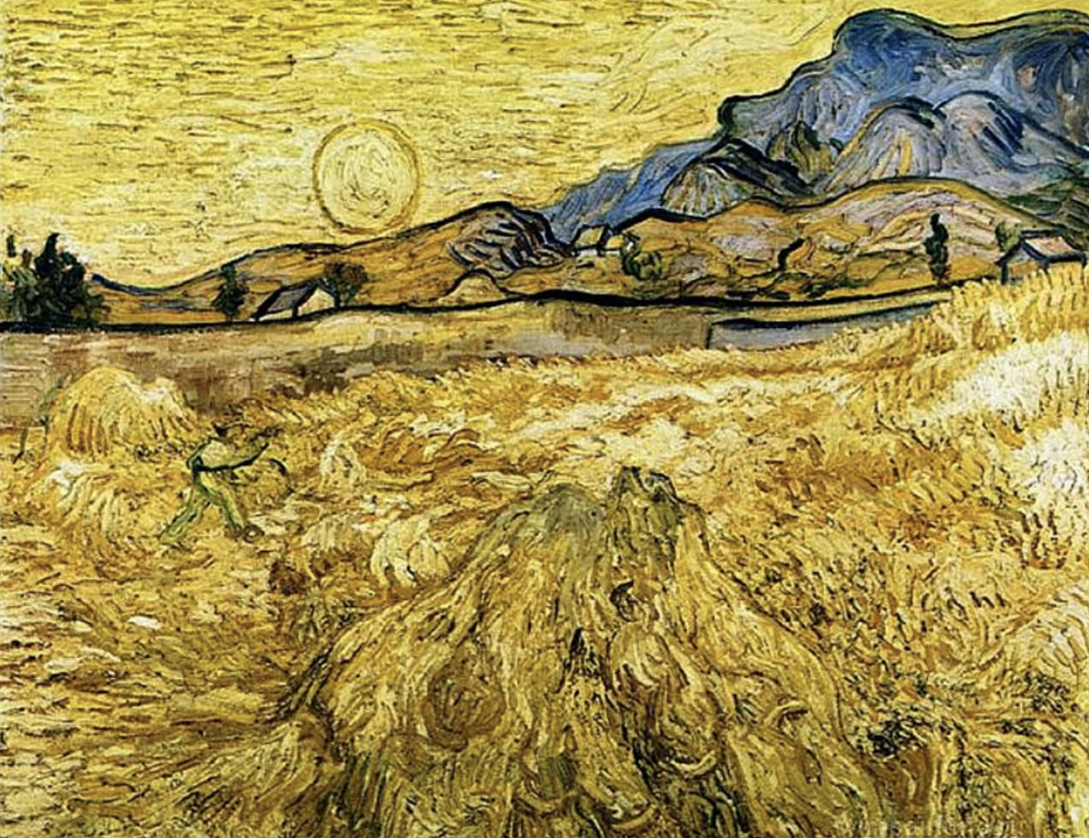 Винсент ван Гог Пшеничное поле со жнецом