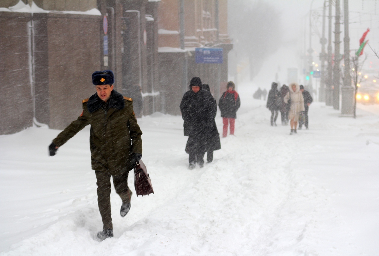 снег в Минске