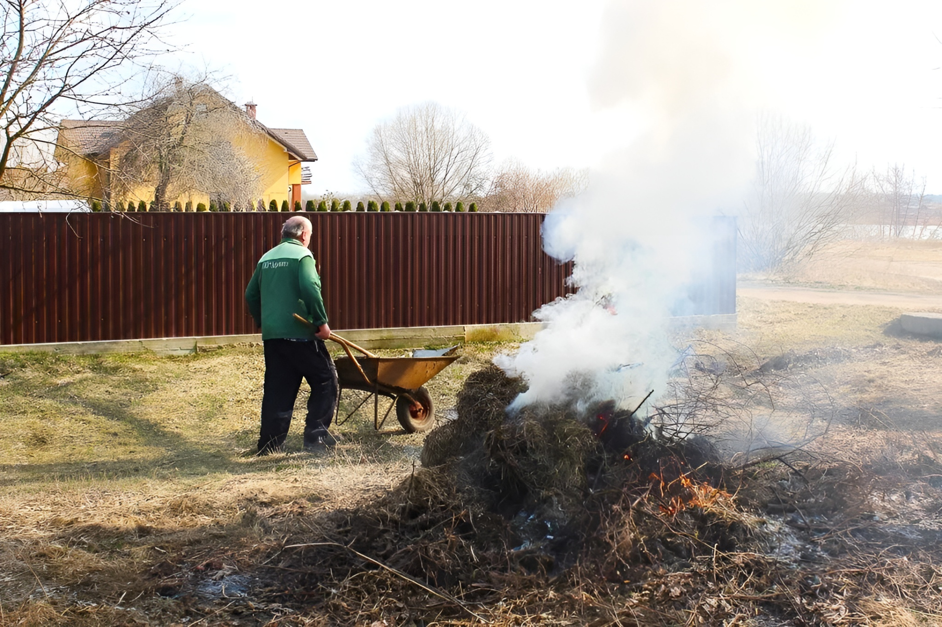 Сжигание травы