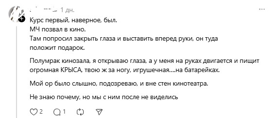 плохие подарки - крыса