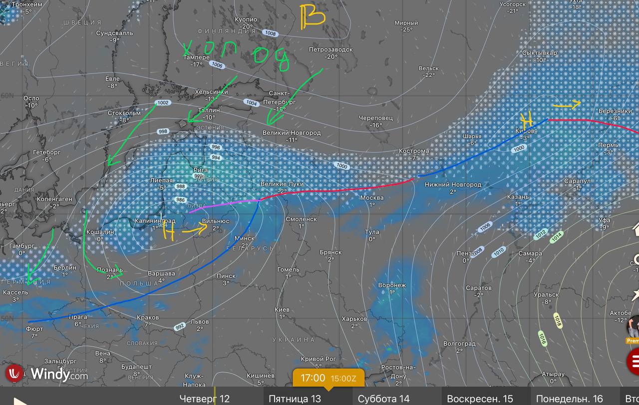 Прогноз синоптиков