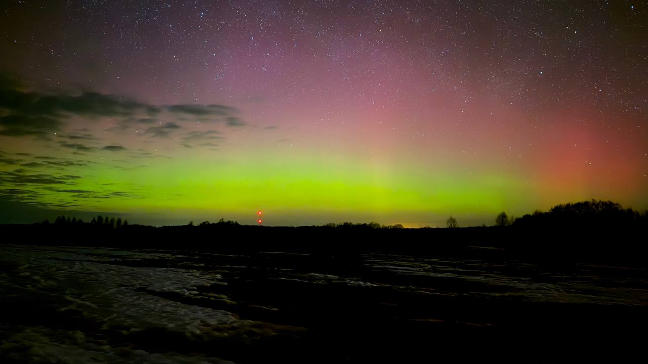 полярное сияние под Толочином