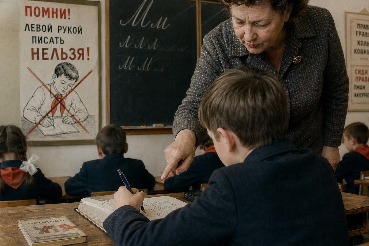левша в школе