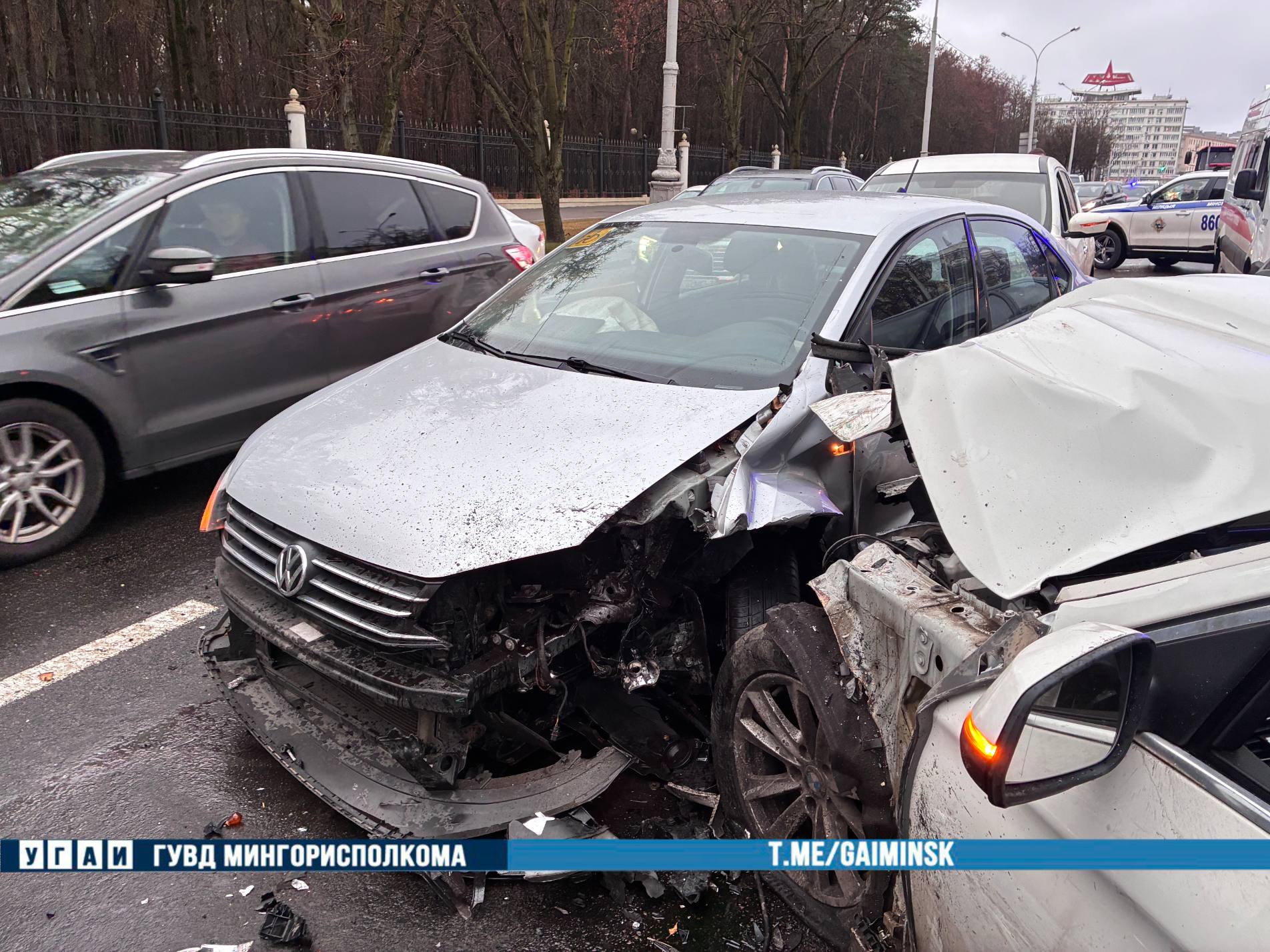 ДТП с 9 авто в Минске