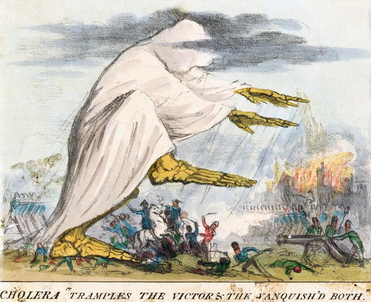 Картина Роберта Сеймура Холера попирает и победителей и побежденных 1831 год.jpg