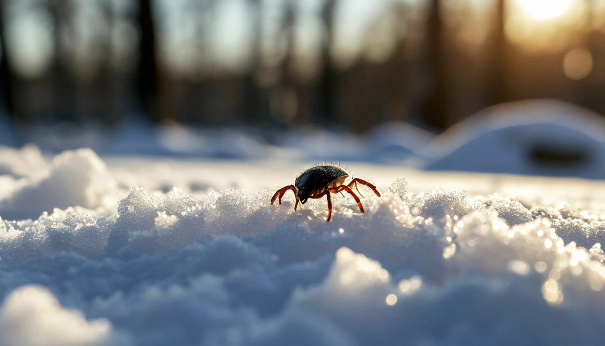 клещи зимой