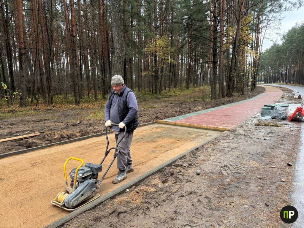 Строительство новой велодорожки до Минского моря
