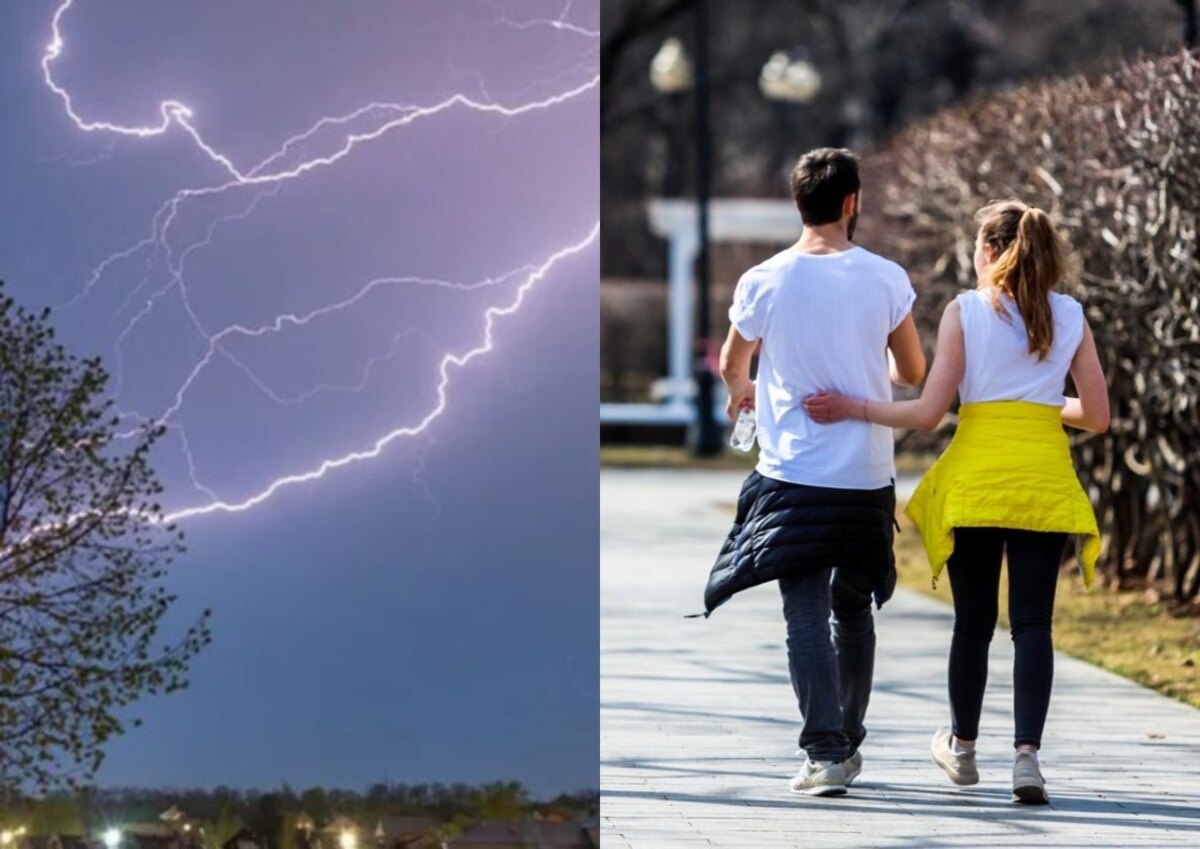 гроза и аномальное тепло в марте