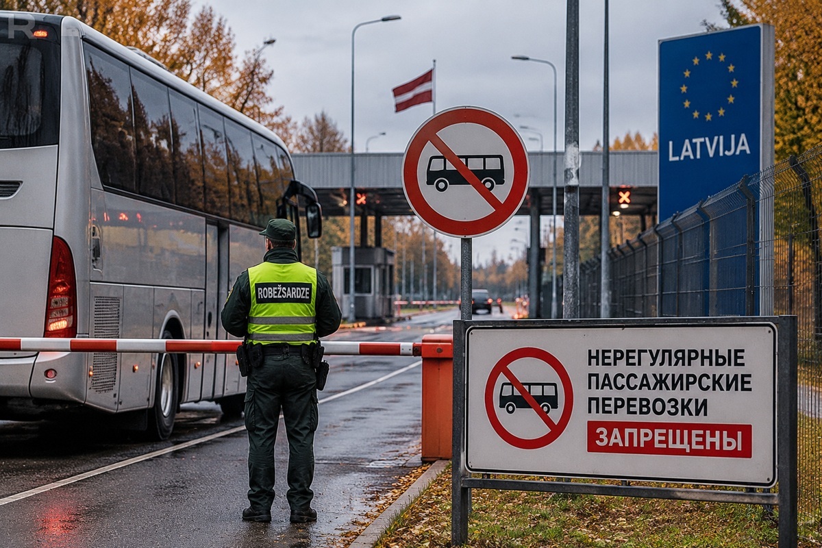 Латвийский погранпереход_иллюстративное изображение