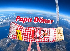 Papa Doner отправил донер на высоту почти 32 км. Где он приземлился?