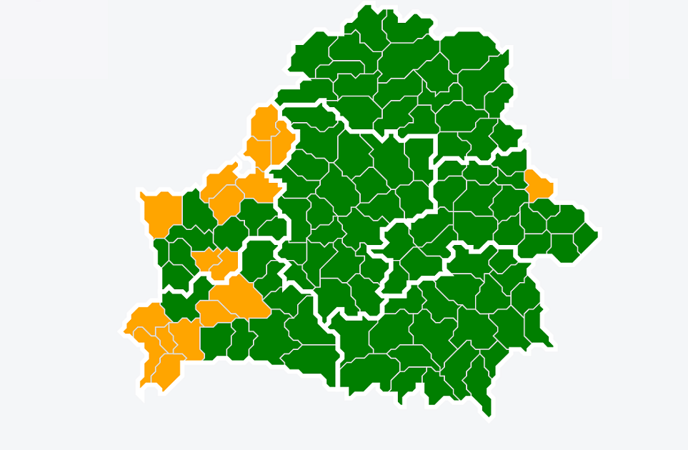 Карта запрета посещения лесов в беларуси на сегодня интерактивная карта