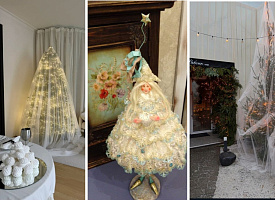 Эльфийская принцесса, паутина или лютая дичь? Соцсети обсуждают тренд Нового года – “Елку-невесту”