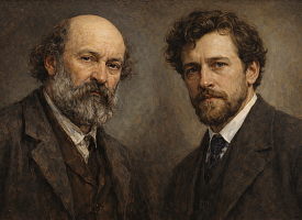 Один писал горы, другой – души. Что объединяет русского реалиста и французского революционера?