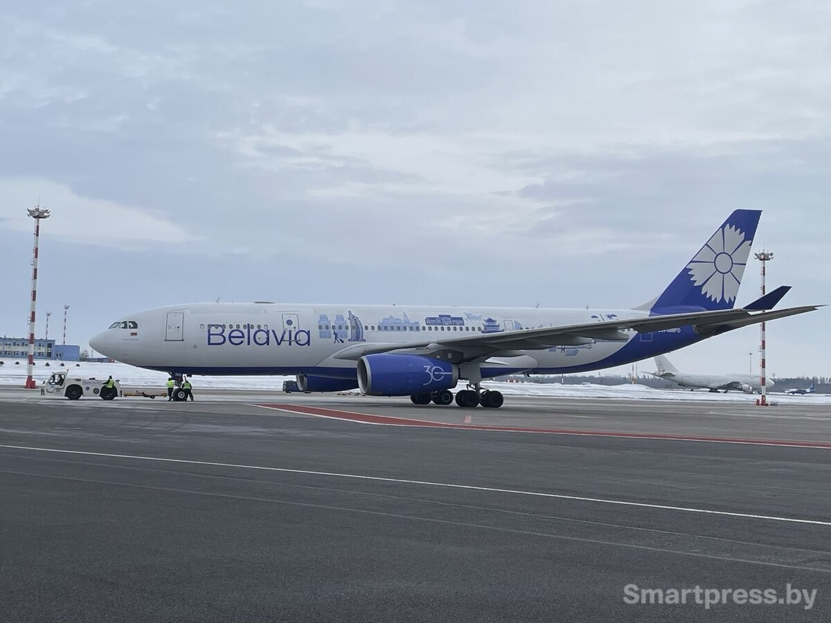 юбилейная ливрея самолета Белавиа