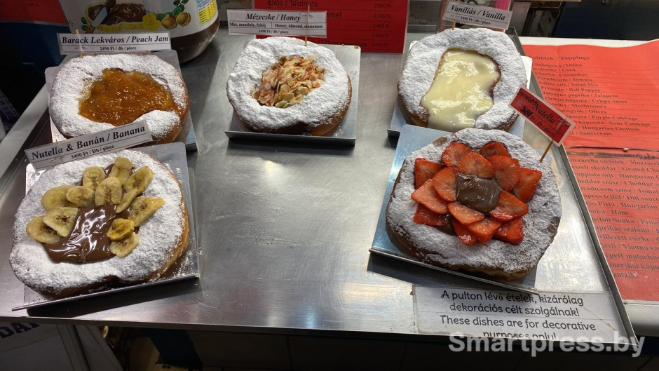 лангош с разными начинками