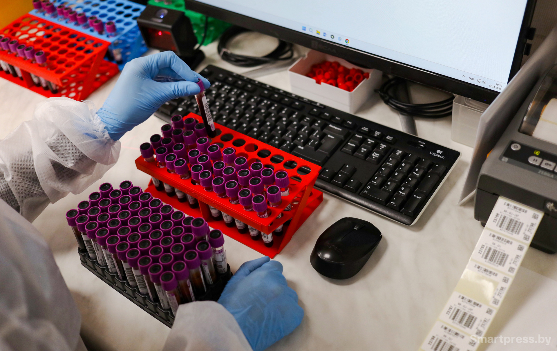 Регистрация образцов в базе