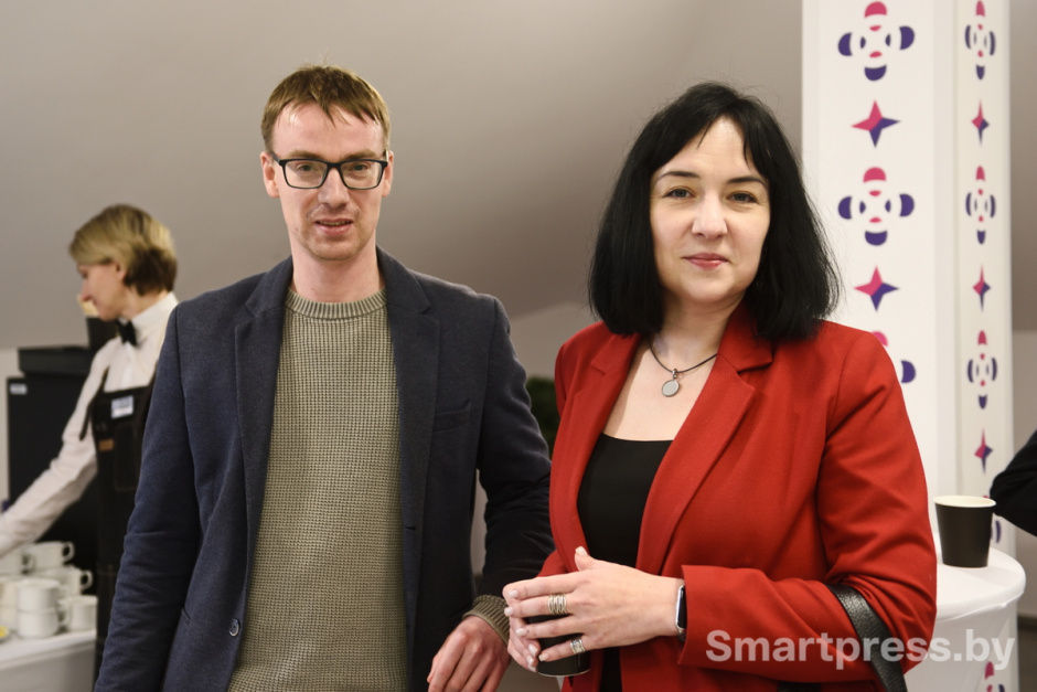 Представители БелЭКСПО Кирилл Нюшков и Любовь Смирнова