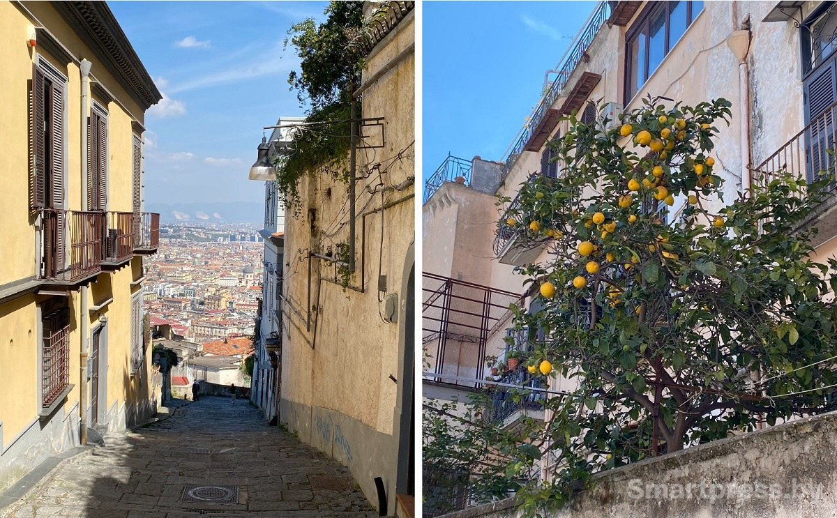 Спуск с Вомеро и лимоны