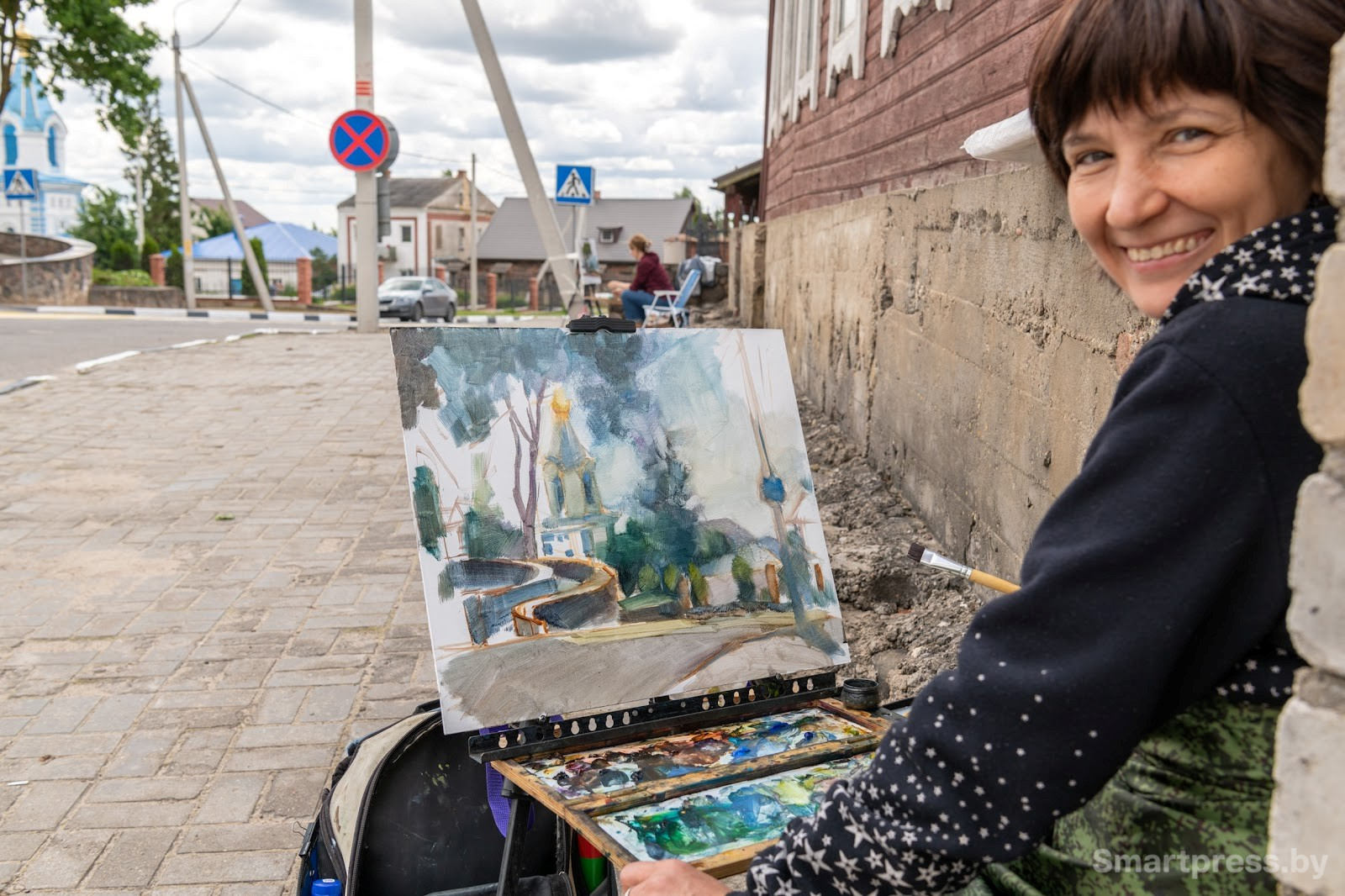 7-Художница Людмила рисует Браслав.jpg