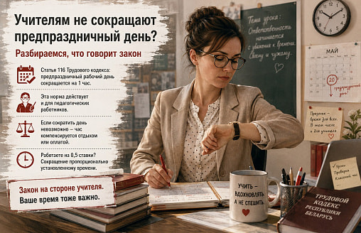“Учителям не сокращают предпраздничный день?” Разбираемся, что говорит закон