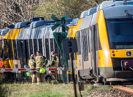 В Дании лоб в лоб столкнулись два поезда – пострадали почти 20 человек