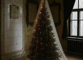 Эльфийская принцесса, паутина или лютая дичь? Соцсети обсуждают тренд Нового года – “Елку-невесту”