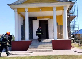 Под Жабинкой горел храм