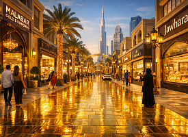 Первая в мире. В Дубае появится улица, вымощенная настоящим золотом 