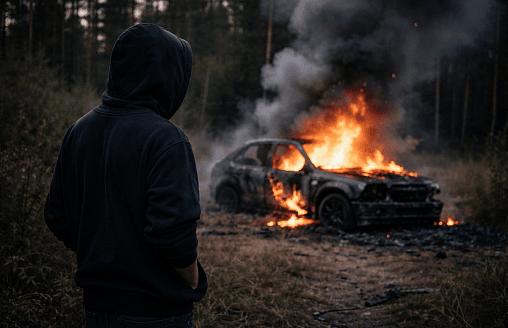 Купил восемь автомобилей и один сжег: подросток из Вороновского района под стражей за кражу более 23 тысяч евро