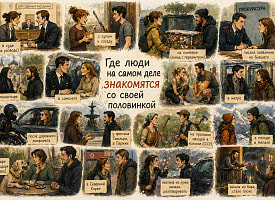Ворвалась с супом к соседу, тащила комод с помойки… Где люди знакомятся со своей половинкой?