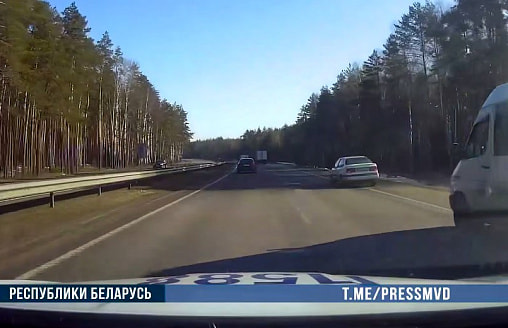  Погоня со стрельбой на трассе М1: пьяного угонщика задержали под Минском