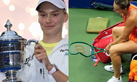 Рыбакина едва улыбнулась, забрав у Соболенко сразу три вещи на US Open
