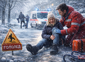 Гололед и морозы отправили в травмпункты почти 3,7 тысячи белорусов