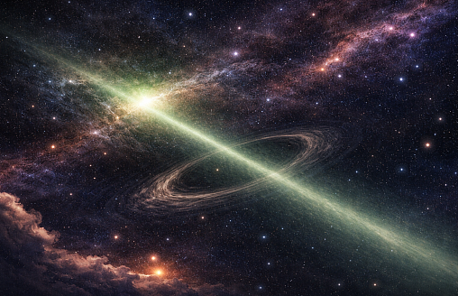 Мы не одни? Астрономы зафиксировали загадочный “луч”, летевший к Земле 8 миллиардов лет