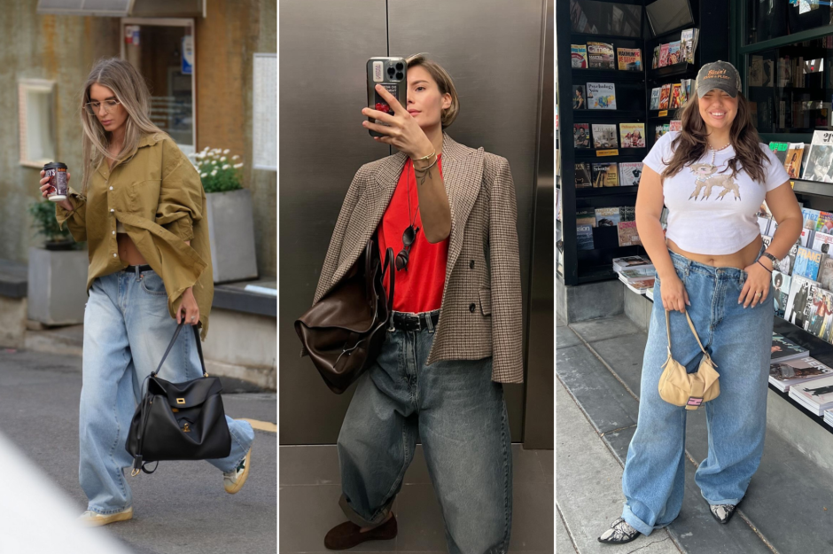 Широкие джинсы – новая 