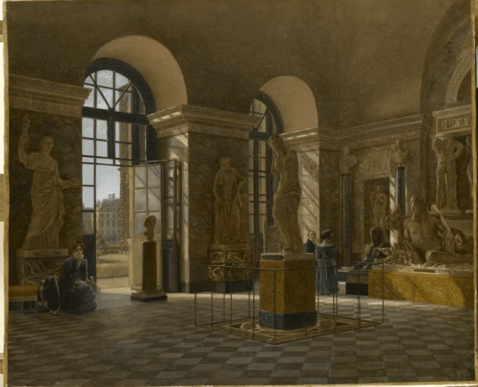 Венера Милосская, выставленная в Лувре, около 1824–1830 гг., приписывается Жозефу Варленкуру Венера Милосская, выставленная в Лувре, около 1824–1830 гг., приписывается Жозефу Варленкуру